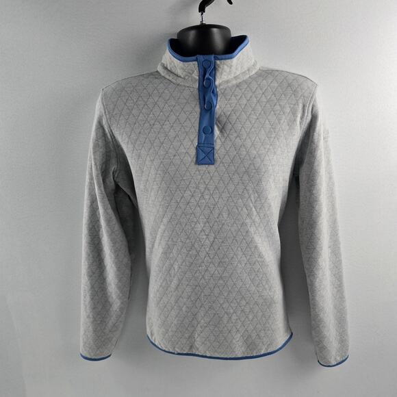Straight Down 1/4 zip sweater gray blue womens Shodow Ridge golf 5644‎ - Picture 1 of 12